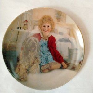 Annie and Sandy Collectors Plate William Chambers Limited Ed Knowles 1982 USA